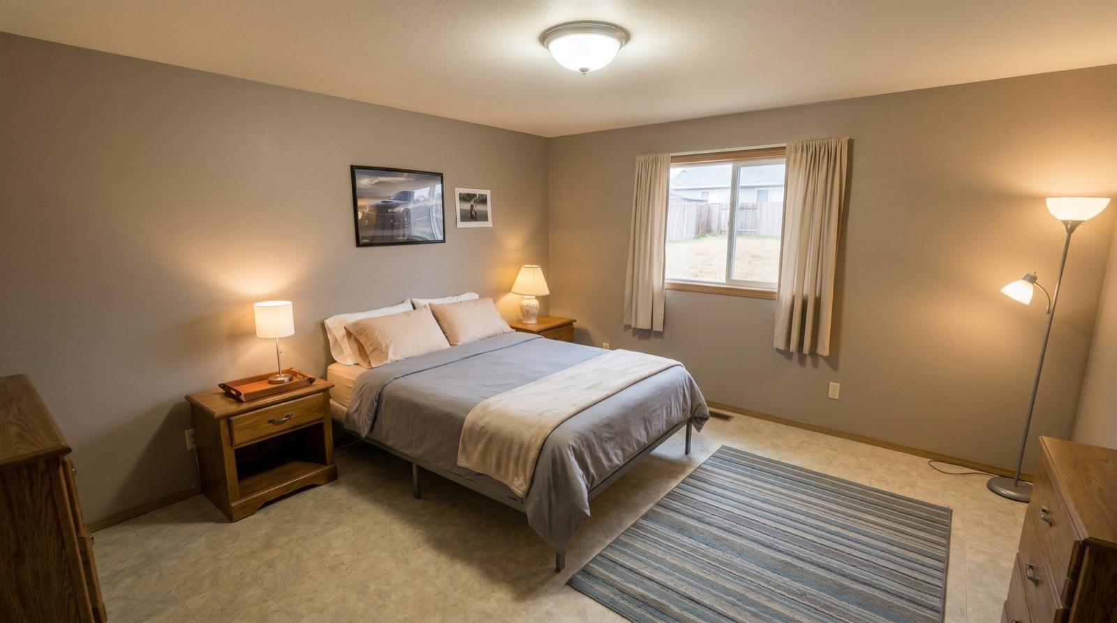 Bedroom before decluttering variation two