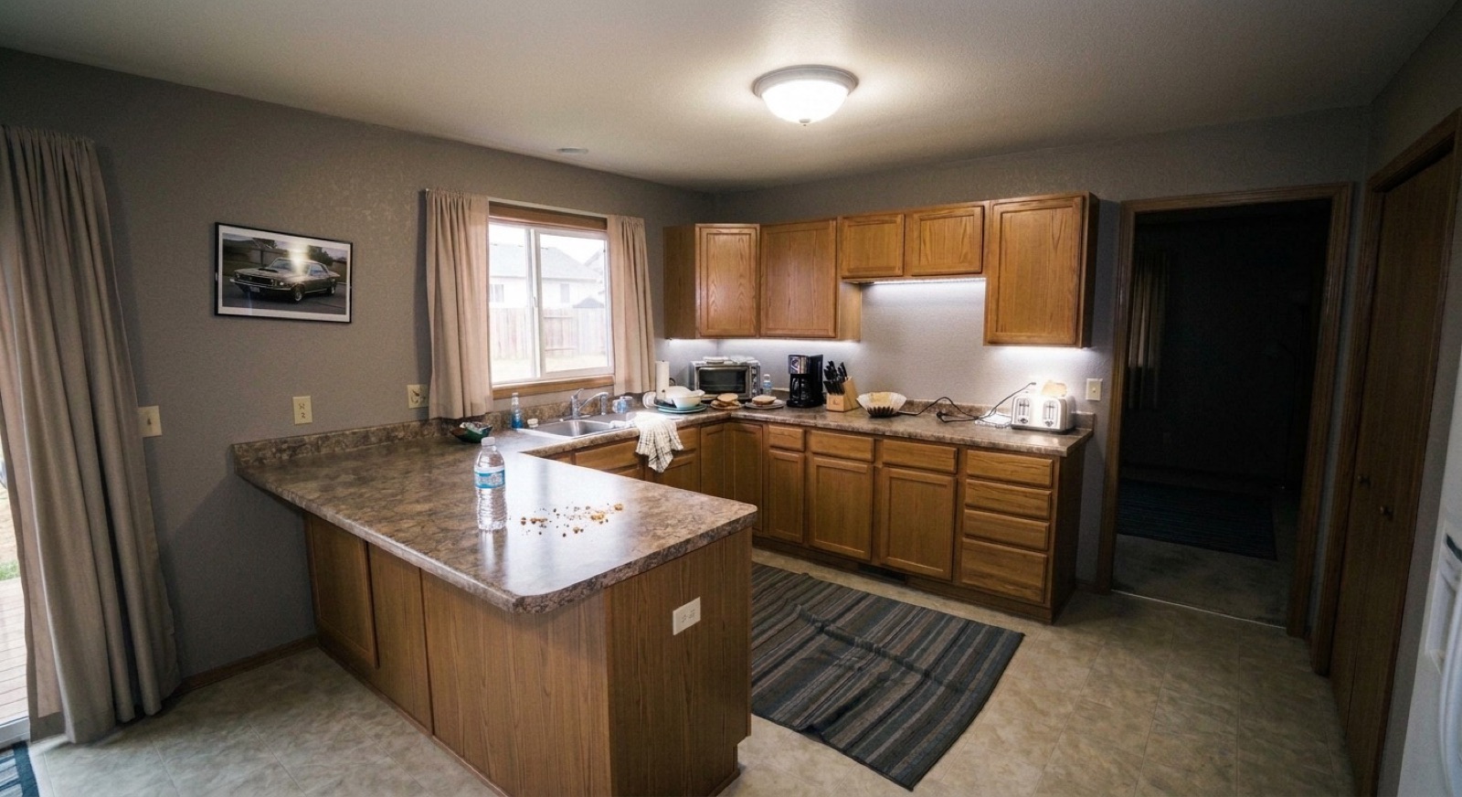 Kitchen after relighting variation two