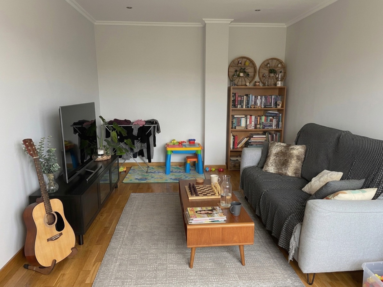 Living room after cleanup