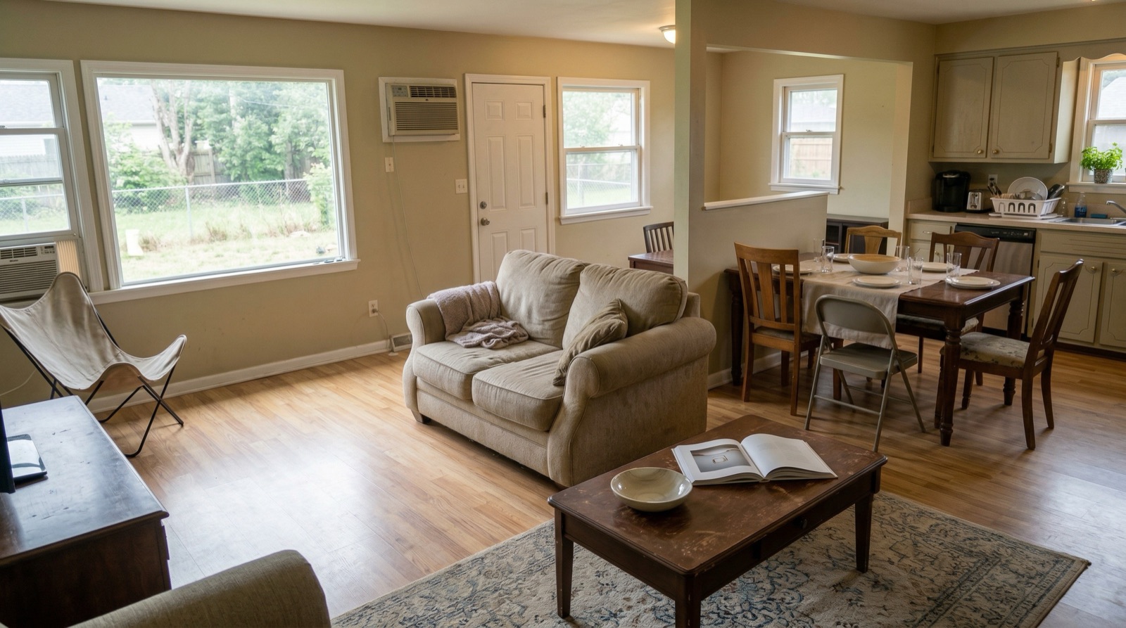 Living room before cleanup variation two